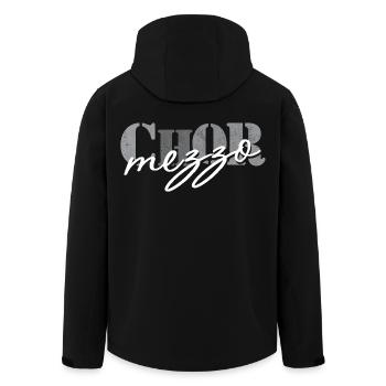 Mezzo-soprano de chœur - Veste softshell homme en polyester recyclé Stanley/Stella - noir - Dos - AI Model Male 185 light (185cm)