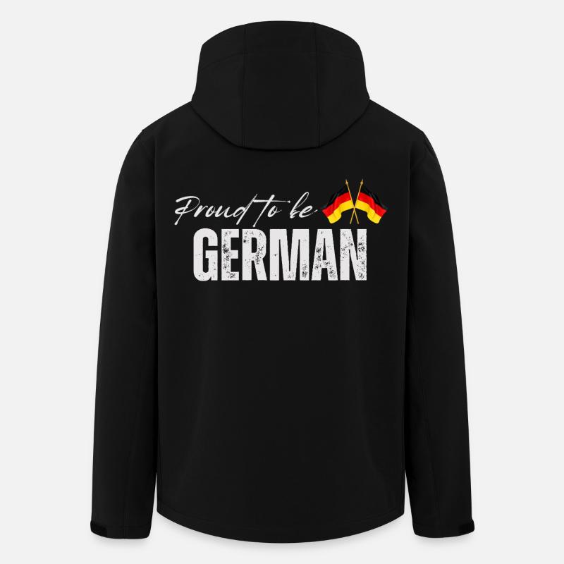 Proud German, I love Germany - Men’s Recycled Softshell Jacket by Stanley/Stella - black