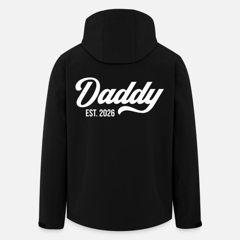 Daddy Est. 2026 - Recycelte Männer Softshell-Jacke von Stanley/Stella - Schwarz