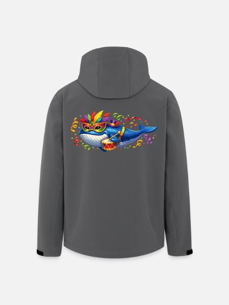 Karnewal Karneval Fasching Geschenk - Recycelte Männer Softshell-Jacke von Stanley/Stella - Schwarz