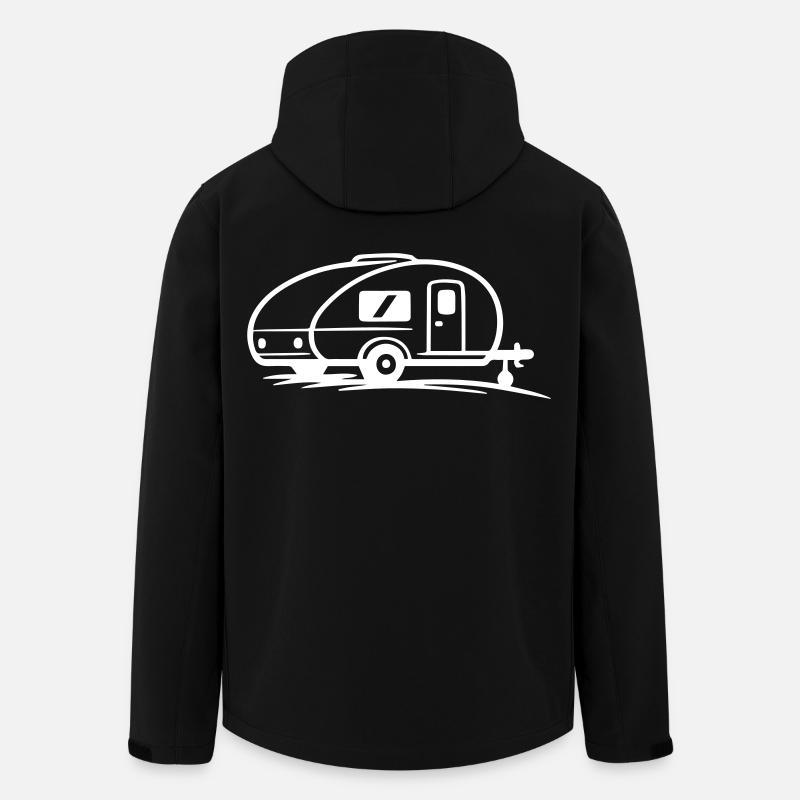 Remorque de camping - Veste softshell homme en polyester recyclé Stanley/Stella - noir