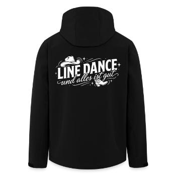 La danse en ligne et tout va bien - Veste softshell homme en polyester recyclé Stanley/Stella - noir - Dos - AI Model Male 185 light (185cm)