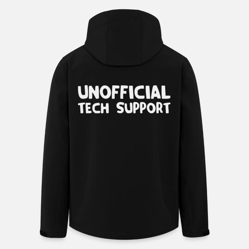 inoffizieller technischer Support - Recycelte Männer Softshell-Jacke von Stanley/Stella - Schwarz