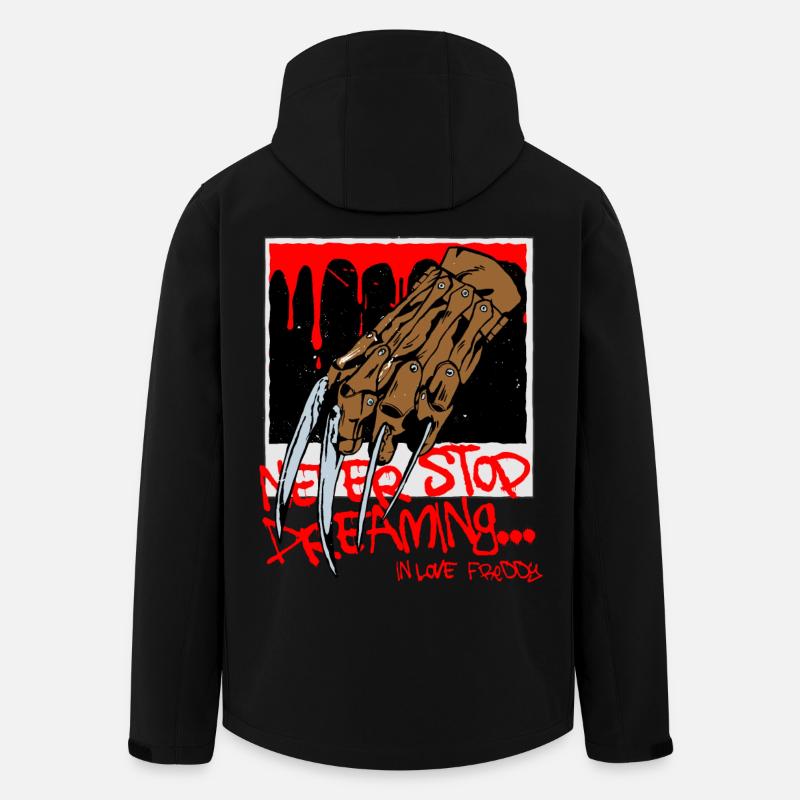 Never stop dreaming - bad dream - Men’s Recycled Softshell Jacket by Stanley/Stella - black