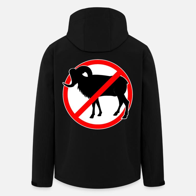 Ziegen oder Mufflons verboten - Ziege - Recycelte Männer Softshell-Jacke von Stanley/Stella - Schwarz