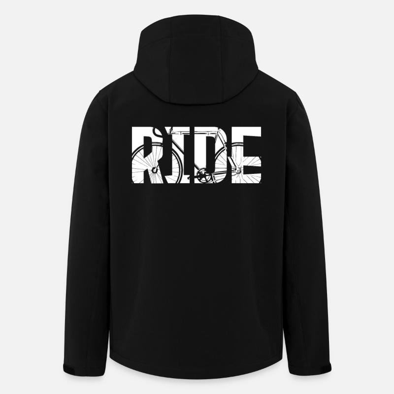 Cyclisme sur route - Veste softshell homme en polyester recyclé Stanley/Stella - noir