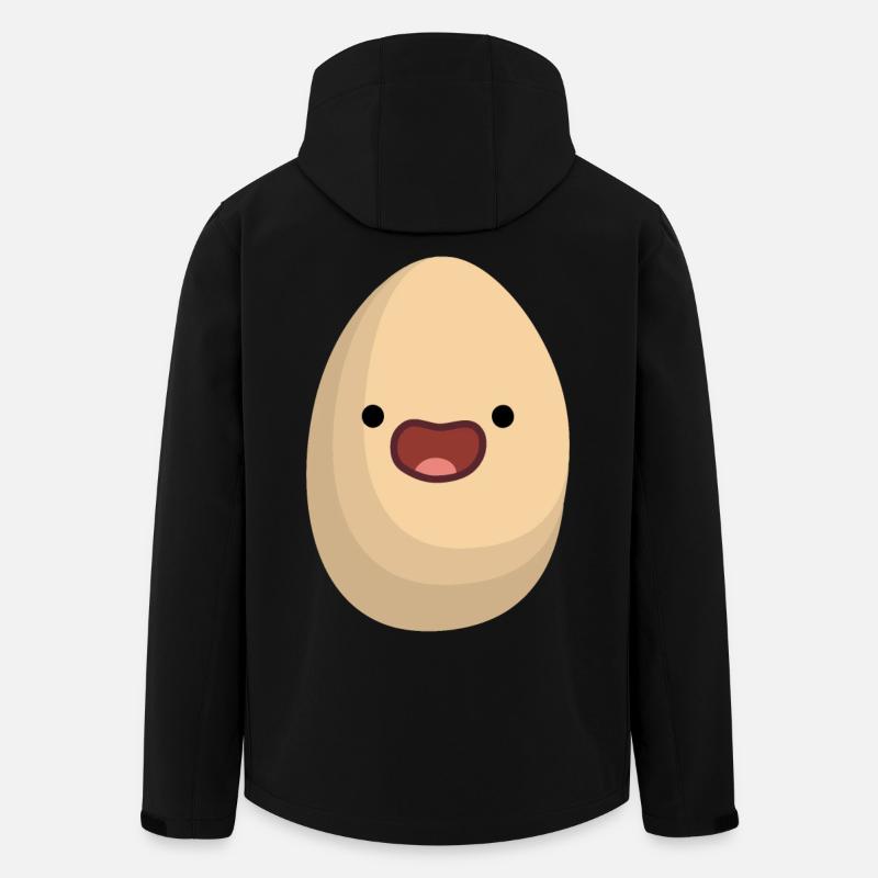 happy egg - Men’s Recycled Softshell Jacket by Stanley/Stella - black