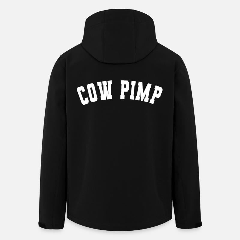 Cow Pimp Farmer - Men’s Recycled Softshell Jacket by Stanley/Stella - black