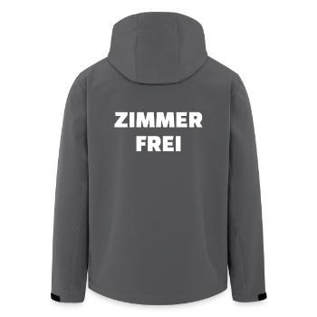 Zimmer frei - Recycelte Männer Softshell-Jacke von Stanley/Stella - Schwarz - Hinten - AI Model Male 185 light (185cm)