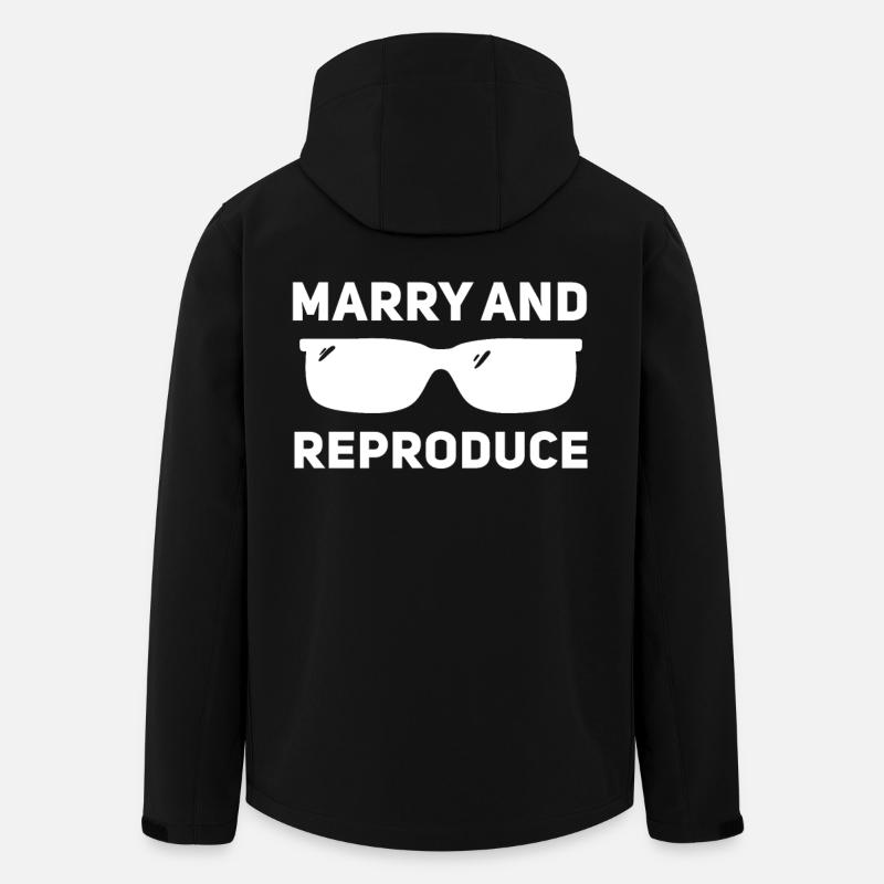 Getting married and reproducing - Men’s Recycled Softshell Jacket by Stanley/Stella - black