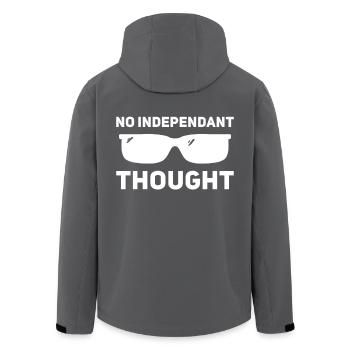 Pas de pensée indépendante - Veste softshell homme en polyester recyclé Stanley/Stella - noir - Dos - AI Model Male 185 light (185cm)