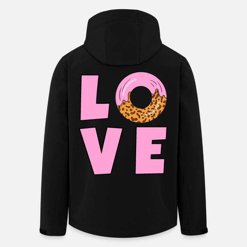 BEIGNETS D’AMOUR - Veste softshell homme en polyester recyclé Stanley/Stella - noir