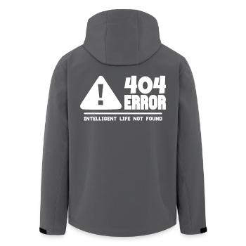 Ordinateur et programmeur geek. 404 Erreurs - Veste softshell homme en polyester recyclé Stanley/Stella - charbon - Dos - AI Model Male 185 light (185cm)