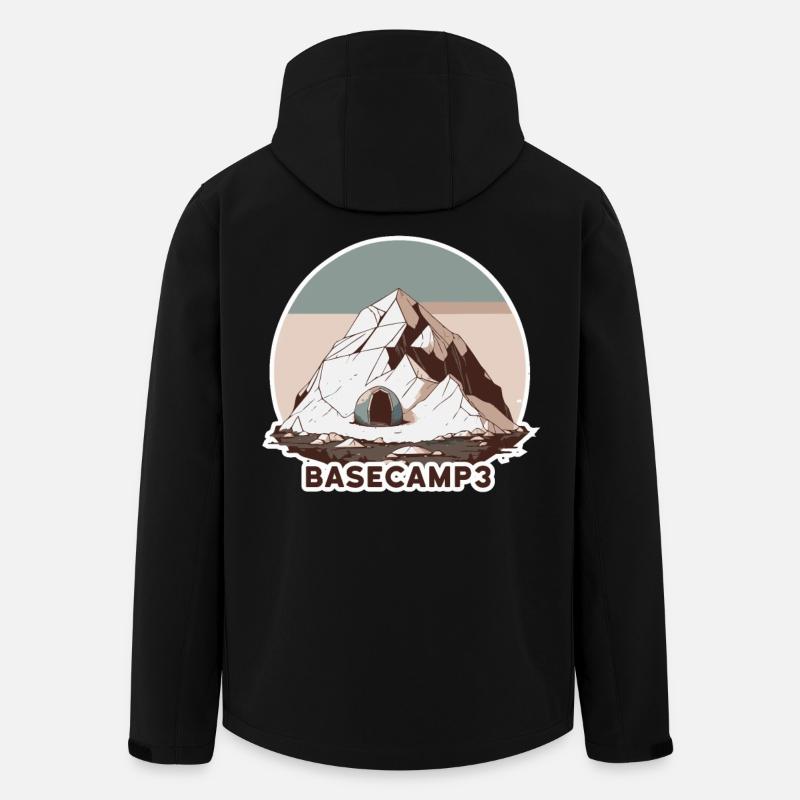 Bergsteiger Basislager 3 - Recycelte Männer Softshell-Jacke von Stanley/Stella - Schwarz