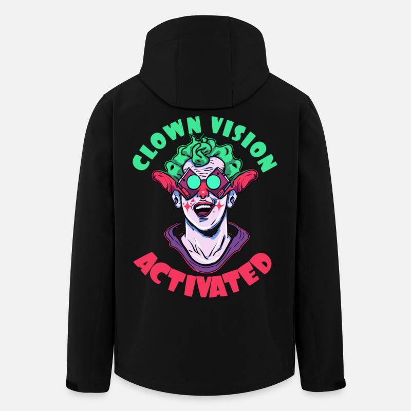 Clown view activated - Men’s Recycled Softshell Jacket by Stanley/Stella - black