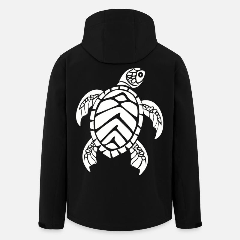 Sea turtle - Men’s Recycled Softshell Jacket by Stanley/Stella - black