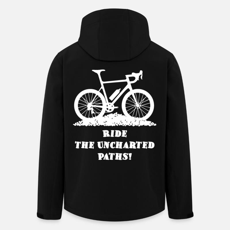 Unknown Paths – Gravel Bike - Men’s Recycled Softshell Jacket by Stanley/Stella - black