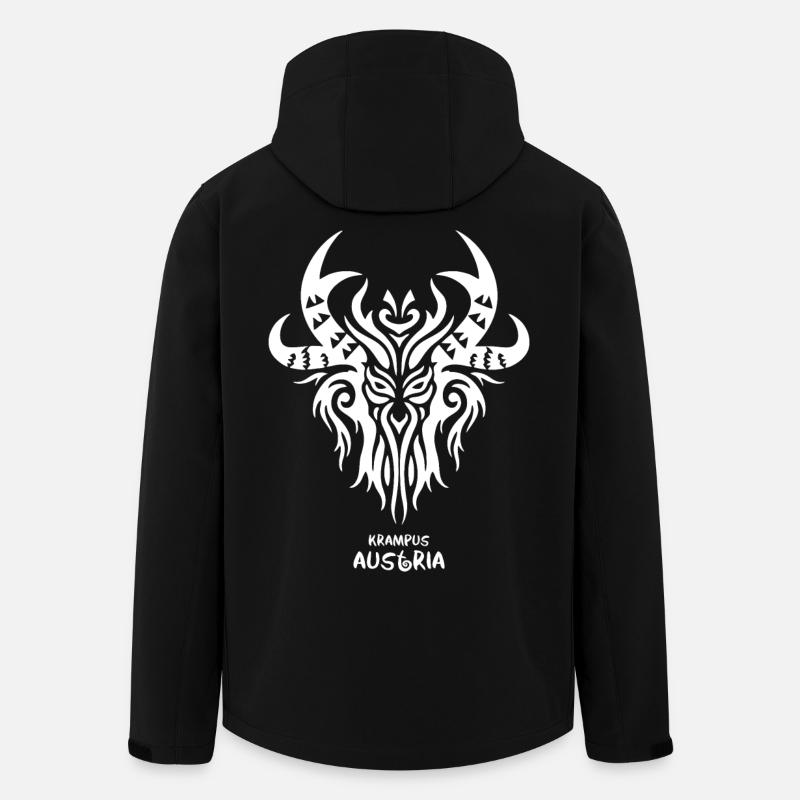 Tribal symbol Austria: Krampus - Men’s Recycled Softshell Jacket by Stanley/Stella - black