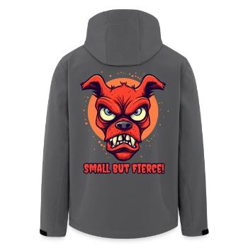 Small but wild angry Pinscher dog - Men’s Recycled Softshell Jacket by Stanley/Stella - black - Back - AI Model Male 185 light (185cm)