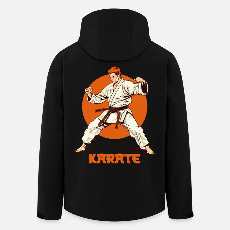 Karate - Men’s Recycled Softshell Jacket by Stanley/Stella - black