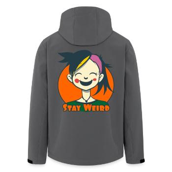 Naughty Sweet Alternative – Stay Weird - Veste softshell homme en polyester recyclé Stanley/Stella - noir - Dos - AI Model Male 185 light (185cm)
