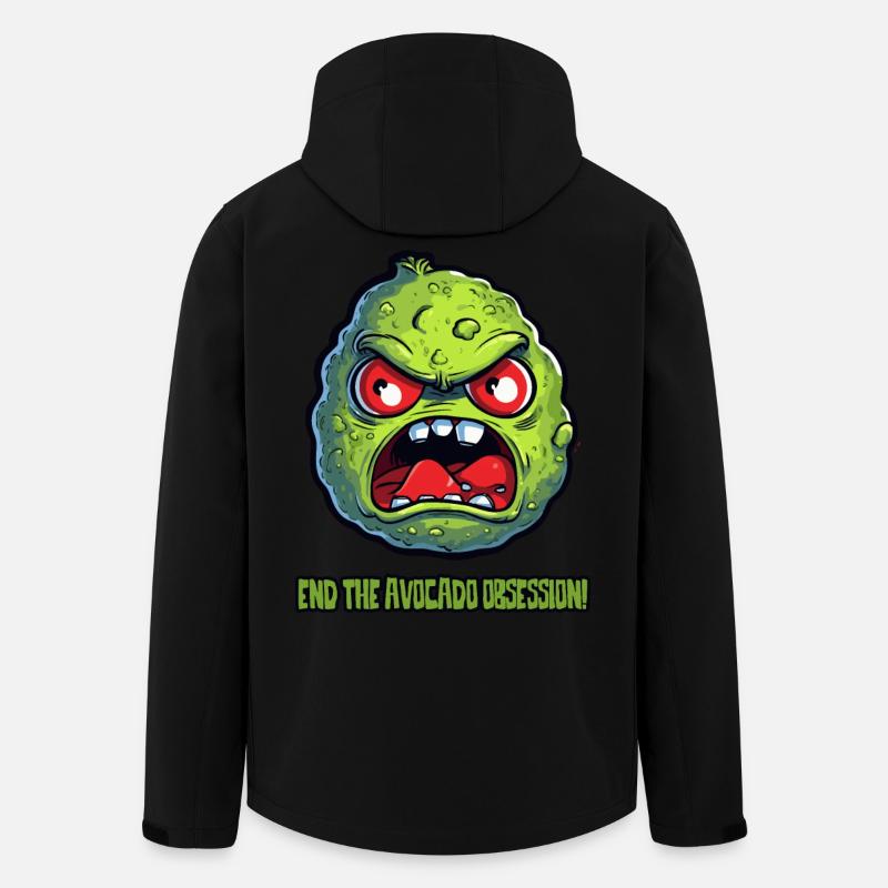Beendet die Avocado-Besessenheit - Recycelte Männer Softshell-Jacke von Stanley/Stella - Schwarz