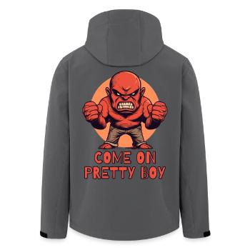 Allez, beau garçon – Combattant des ténèbres - Veste softshell homme en polyester recyclé Stanley/Stella - noir - Dos - AI Model Male 185 light (185cm)