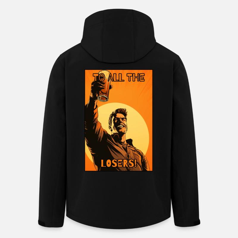 Cheers to all losers - Men’s Recycled Softshell Jacket by Stanley/Stella - black