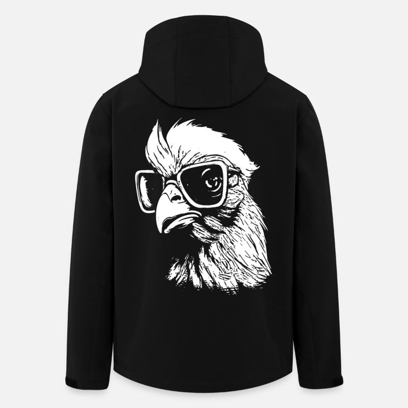 Poulet intelligent - Veste softshell homme en polyester recyclé Stanley/Stella - noir