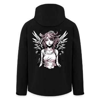 Modern Angel Girl - Men’s Recycled Softshell Jacket by Stanley/Stella - black - Back - AI Model Male 185 light (185cm)