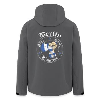 Berlin Ehre Stolz Tradition No II - Recycelte Männer Softshell-Jacke von Stanley/Stella - Schwarz - Hinten - AI Model Male 185 light (185cm)