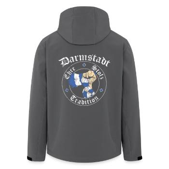 Darmstadt Ehre Stolz Tradition No II - Recycelte Männer Softshell-Jacke von Stanley/Stella - Schwarz - Hinten - AI Model Male 185 light (185cm)
