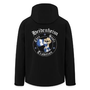 Heidenheim Ehre Stolz Tradition No II - Recycelte Männer Softshell-Jacke von Stanley/Stella - Schwarz - Hinten - AI Model Male 185 light (185cm)