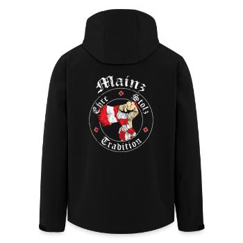 Mainz Ehre Stolz Tradition No II - Recycelte Männer Softshell-Jacke von Stanley/Stella - Schwarz - Hinten - AI Model Male 185 light (185cm)