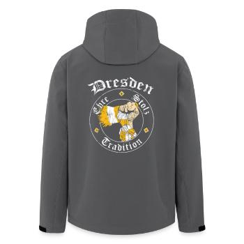 Dresden Ehre Stolz Tradition No II - Recycelte Männer Softshell-Jacke von Stanley/Stella - Schwarz - Hinten - AI Model Male 185 light (185cm)