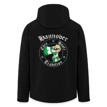 Hannover Ehre Stolz Tradition No II - Recycelte Männer Softshell-Jacke von Stanley/Stella - Schwarz - Hinten - AI Model Male 185 light (185cm)