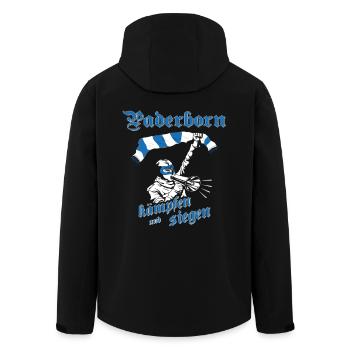 Paderborn kämpfen und siegen No II - Recycelte Männer Softshell-Jacke von Stanley/Stella - Schwarz - Hinten - AI Model Male 185 light (185cm)