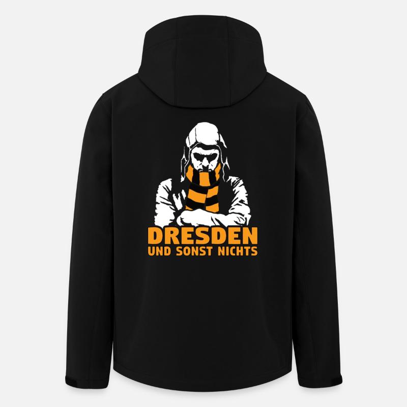 Dresden und sonst nichts - Recycelte Männer Softshell-Jacke von Stanley/Stella - Schwarz