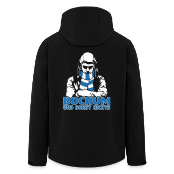 Bochum und sonst nichts - Recycelte Männer Softshell-Jacke von Stanley/Stella - Schwarz - Hinten - AI Model Male 185 light (185cm)
