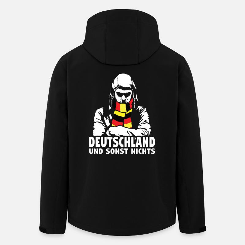 Deutschland und sonst nichts - Recycelte Männer Softshell-Jacke von Stanley/Stella - Schwarz