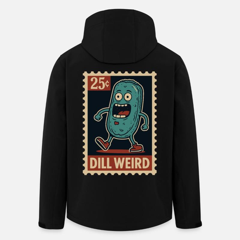 Concombre étrange comme timbre - Veste softshell homme en polyester recyclé Stanley/Stella - noir