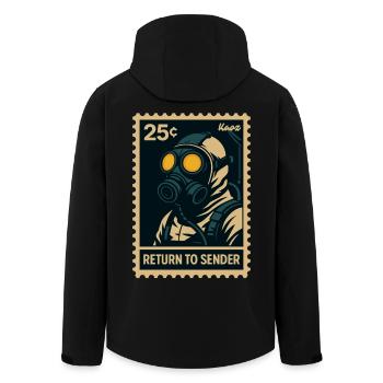 Retour à Masque à gaz émetteur - Veste softshell homme en polyester recyclé Stanley/Stella - noir - Dos - AI Model Male 185 light (185cm)