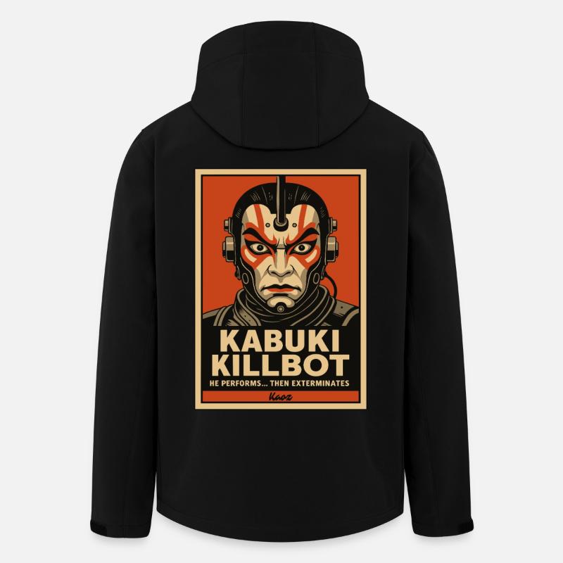 Kabuki Killbot – Theater trifft Sci-Fi - Recycelte Männer Softshell-Jacke von Stanley/Stella - Schwarz