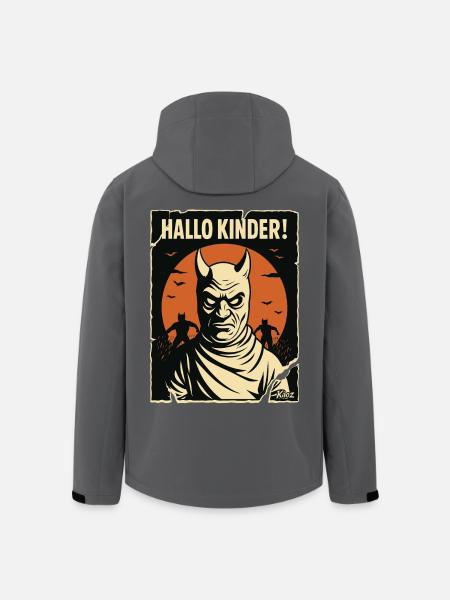 Hallo Kinder! – Gruselige Erzieher-Parodie - Recycelte Männer Softshell-Jacke von Stanley/Stella - Schwarz