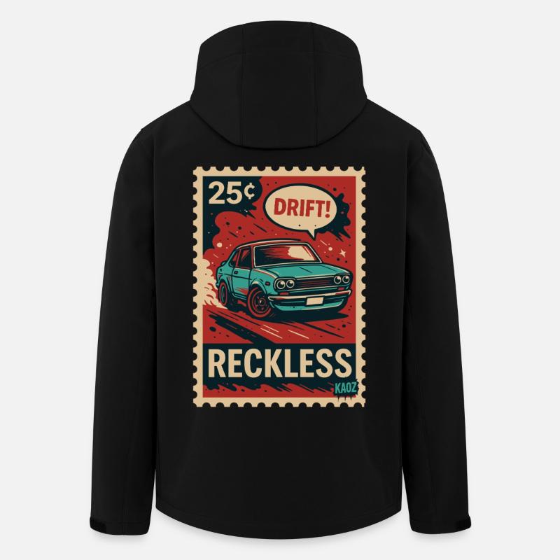 Affiche de timbre : DRIFT ! –Inconsidéré - Veste softshell homme en polyester recyclé Stanley/Stella - noir