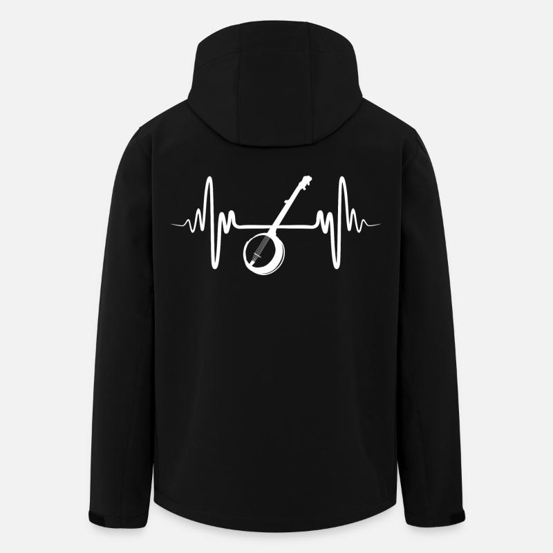 Banjo Skizze - Recycelte Männer Softshell-Jacke von Stanley/Stella - Schwarz