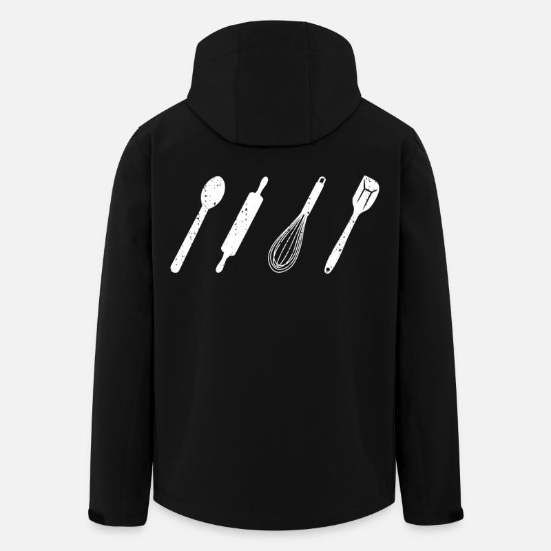 Ustensiles de cuisine - Veste softshell homme en polyester recyclé Stanley/Stella - noir