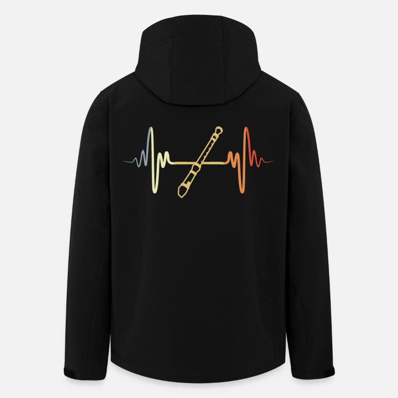 Flûte rétro - Veste softshell homme en polyester recyclé Discoverer Stanley/Stella - noir