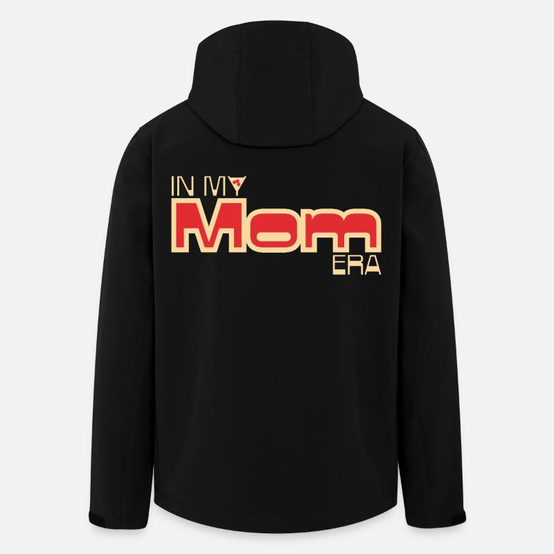 In My Mom Era – Nostalgisches Mama-Design - Recycelte Männer Softshell-Jacke von Stanley/Stella - Schwarz