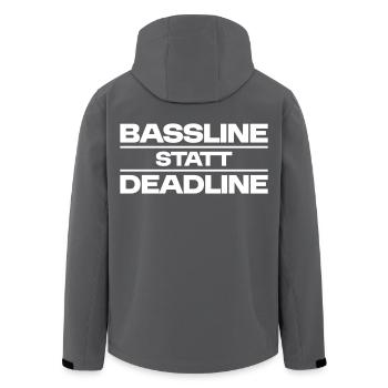 Ligne de basse au lieu de deadline - Veste softshell homme en polyester recyclé Stanley/Stella - noir - Dos - AI Model Male 185 light (185cm)
